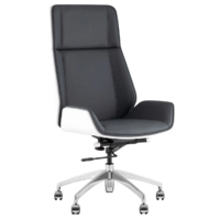 TopChairs Crown SN A312-A 8386-16 White Back (серый/голубой)