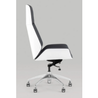 TopChairs Crown SN A312-A 8386-16 White Back (серый/голубой) Image #5