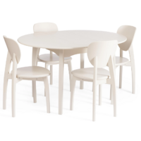 TetChair Diamante 100x100+30x75 круглый (бук/Ivory White) Image #13