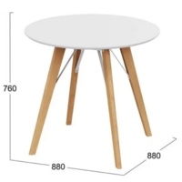 Трия Колумбия Тип 1 / Б-271 (белый матовый/металл белый/натуральное дерево) Image #10