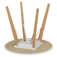 Трия Колумбия Тип 1 / Б-271 (белый матовый/металл белый/натуральное дерево) Image #12