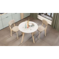 Трия Колумбия Тип 1 / Б-271 (белый матовый/металл белый/натуральное дерево) Image #5