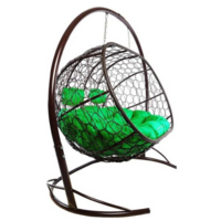 M-Group Лежебока / 11180204 (с коричневым ротангом/зеленая подушка) Image #2