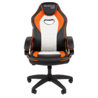 CHAIRMAN Game 16 экокожа (черный/оранжевый/белый) Image #2