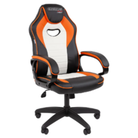 CHAIRMAN Game 16 экокожа (черный/оранжевый/белый)