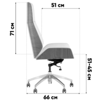 TopChairs Crown SN A312-A 8383-14 Walnut Back (коричневый) Image #11
