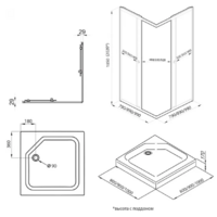 Triton Вента-Голд 90х90 (с поддоном) Image #9