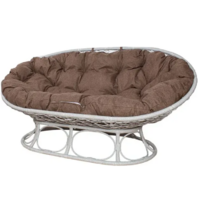 M-Group Мамасан Home / 12880105 (белый ротанг/какао подушка) Image #1