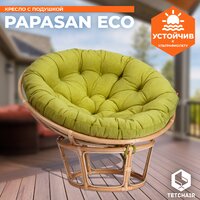TetChair Papasan Eco P115-1/SP STD c подушкой, ремешками (натуральный/флок/олива 23) Image #7