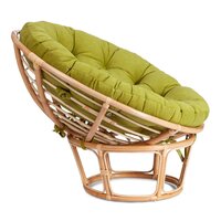 TetChair Papasan Eco P115-1/SP STD c подушкой, ремешками (натуральный/флок/олива 23) Image #2
