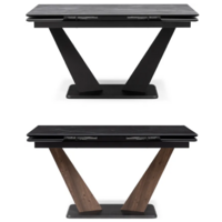 Woodville Кели 140-200х80х76 / 532394 (черный мрамор/орех кантри/черный) Image #10