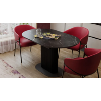 Трия Эридан Тип 2 раздвижной (черный муар/керамика матовая/черный мрамор) Image #3