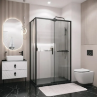 Grossman Style 130х100х195 / 120.K33.05.1310.21.02 (черный матовый/стекло шиншилла) Image #8