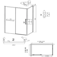 Grossman Style 130х100х195 / 120.K33.05.1310.21.02 (черный матовый/стекло шиншилла) Image #11
