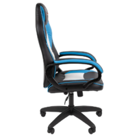 CHAIRMAN Game 16 экокожа (черный/голубой/белый) Image #3