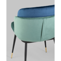 Stool Group Пенелопа / FDC8054 FUT-70 + FUT-40 (велюр мятный/синий) Image #4