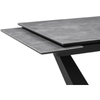 Woodville Кели 140-200х80х76 / 532395 (серый мрамор/черный) Image #6