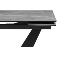 Woodville Кели 140-200х80х76 / 532395 (серый мрамор/черный) Image #4