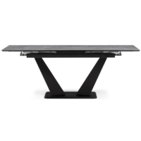 Woodville Кели 140-200х80х76 / 532395 (серый мрамор/черный) Image #2