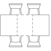Woodville Кели 140-200х80х76 / 532395 (серый мрамор/черный) Image #7