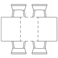 Woodville Кели 140-200х80х76 / 588010 (белый/черный) Image #8