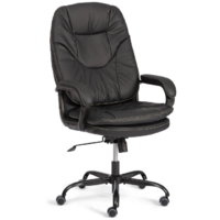 TetChair Comfort Lux (22) metalBL (кожзам, черный, 36-6)
