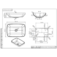 Belux Джаз 540 Прямоугольник (18, белый матовый/Solid Surface) Image #4