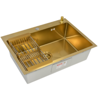 ARFEKA ECO AR мойка 700*500, коландер, дозатор GOLD DECOR Image #1