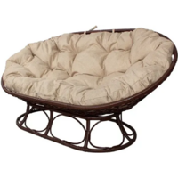 M-Group Мамасан Home / 12880201 (коричневый ротанг/лен подушка)