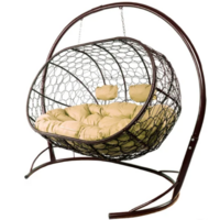 M-Group Лежебока / 11180201 (с коричневым ротангом/бежевая подушка) Image #1