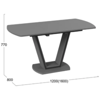Трия Дели тип 2 (серый софт/стекло матовое серое) Image #3