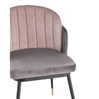 Stool Group Пенелопа / FDC8054 FUT-81 + FUT-64 (вельвет темно-серый/розовый) Image #3