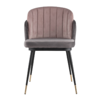 Stool Group Пенелопа / FDC8054 FUT-81 + FUT-64 (вельвет темно-серый/розовый) Image #2
