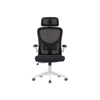 TopChairs Airone D-502-1 (белый/черная сетка)