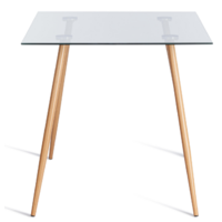 TetChair Sophia 80x110x75 металл/стекло/бук (прозрачный) Image #3