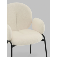 Stool Group Моллек с подлокотниками / AV 338-F01-9005 (букле молочный) Image #7