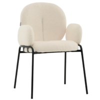 Stool Group Моллек с подлокотниками / AV 338-F01-9005 (букле молочный)