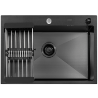 ARFEKA ECO AR мойка 700*500, коландер, дозатор BLACK DECOR MILLET GRAINS Image #3