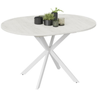 Трия Мэдисон раздвижной Тип 1 (белый муар/дуб крафт белый) Image #4