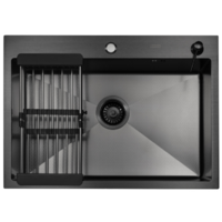 ARFEKA ECO AR мойка 700*500, коландер, дозатор BLACK DECOR Image #5