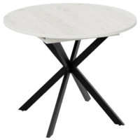 Трия Мэдисон раздвижной Тип 1 (черный муар/дуб крафт белый)