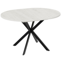 Трия Мэдисон раздвижной Тип 1 (черный муар/дуб крафт белый) Image #2