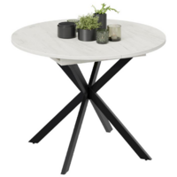 Трия Мэдисон раздвижной Тип 1 (черный муар/дуб крафт белый) Image #3