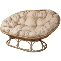 M-Group Мамасан Home / 12880501 (бежевый ротанг/лен подушка)