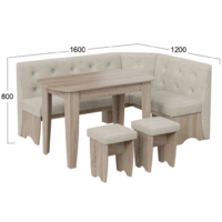 Трия Барселона (дуб сонома трюфель/микровелюр Duna Brilliant) Image #2