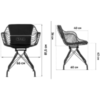 Stool Group Thomas / TMS-18A-P18 BL/BL (черный с черной подушкой) Image #10