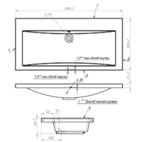Andrea 1000 без отверстия под смеситель Image #2