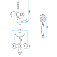 Rea Rustico antique gold B0702 Image #4
