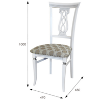 Мебелик Агнесс (белый/серебристый/маркус серебристый) Image #2