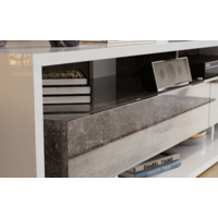 Трия Монтана TV-2 (белый/ателье темный глянец) Image #7